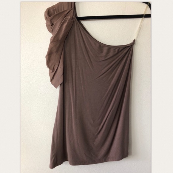 Twenty One Assymetrical One Shoulder Top Sz Large - Picture 2 of 5
